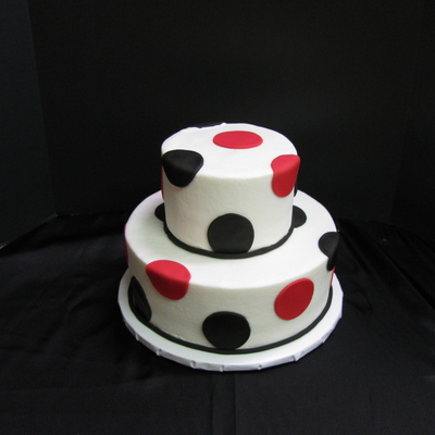 Black & Red Polka Dots