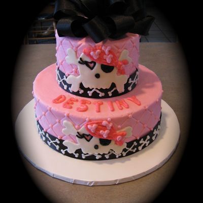 Pink Skull And Crossbones