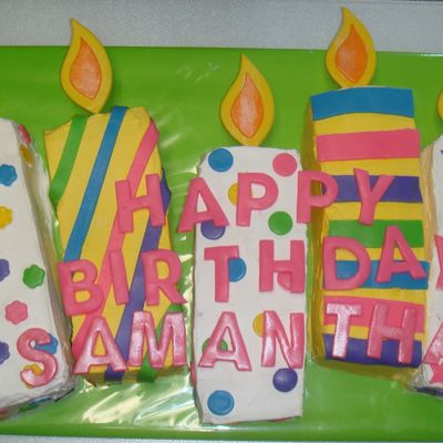 Candles Birthday Cake