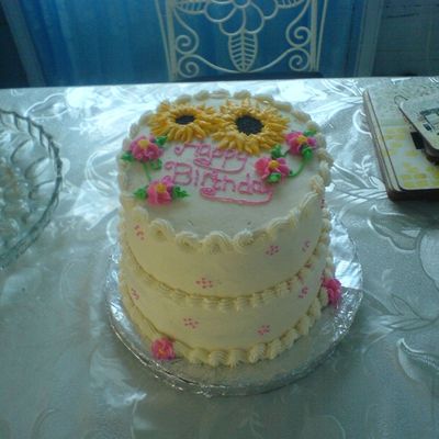 My First Birthday Cake And Paid Project.