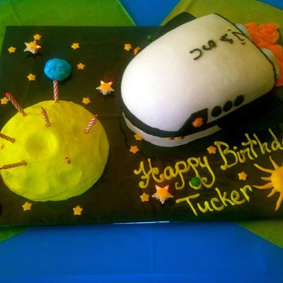 Outer Space And Shuttle