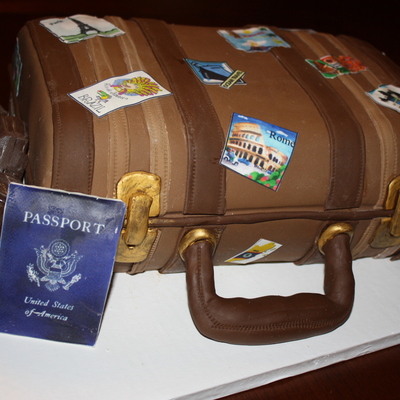 Suitcase Cake