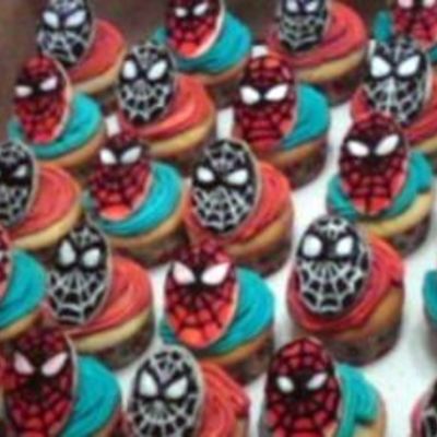 Spiderman And Venom Cupcakes