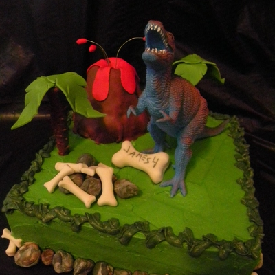 T Rex Birthday Cake