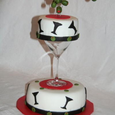 Martini Birthday Cake