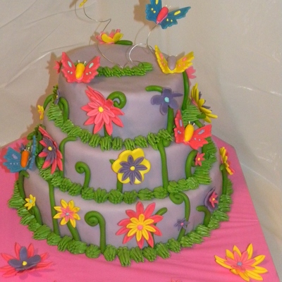 Butterfly Birthday Cake