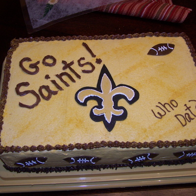 Saints Superbowl Party Cake
