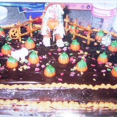 Pumpkin Patch Birthday Cake