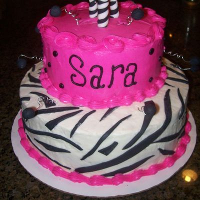 Sweet 16 Zebra Cake