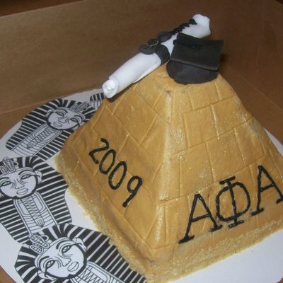 Alpha Phi Alpha Pyramid Cake