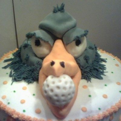 Buzzard With Golf Ball Cake