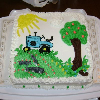 Goat Farmer's Birthday Cake