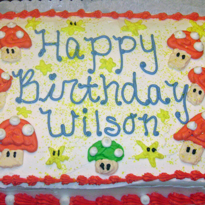 Super Mario Toad Cake
