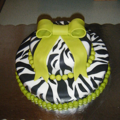 Lime Green And Zebra Stripes
