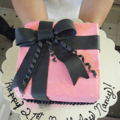 Hot Pink And Black Present