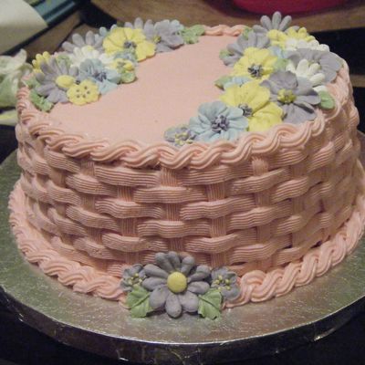 Pink Basketweave