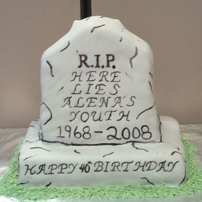 40Th Birthday Tombstone