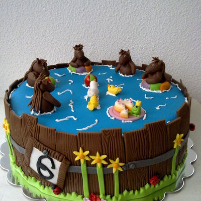 Bathing Horses