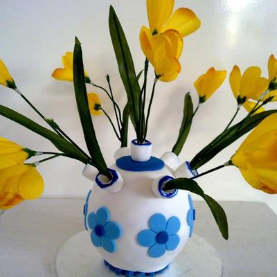 Old Dutch Tulip Vase