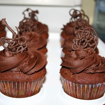 Chocolate Cupcakes - Husband's Last Day Of Work