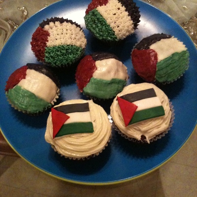 Palestine Flag Cupcakes
