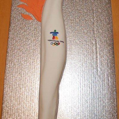 2010 Vancouver Olympic Torch Cake