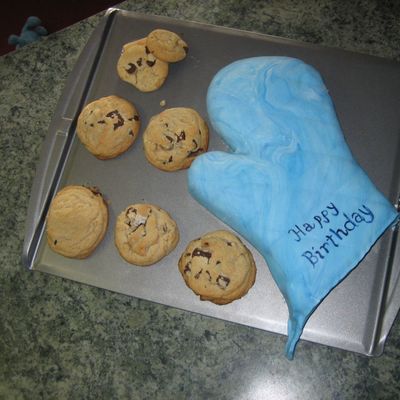 Oven Mitt And Cookies