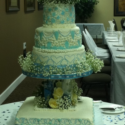 My First 4 Tier Wedding Cake