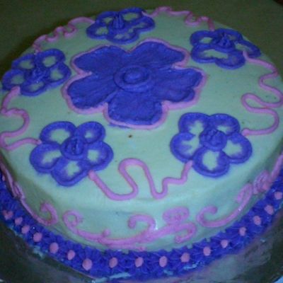 First Brush Embroider Cake...