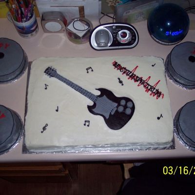 Electric Guitar And Cd's