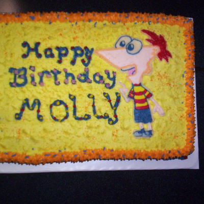 Phineas Birthday Cake