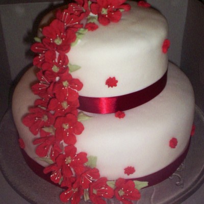 Red And White Wedding Engagement