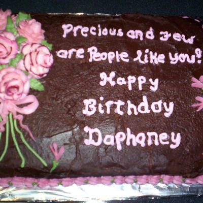 Rose Bouquet Birthday Cake