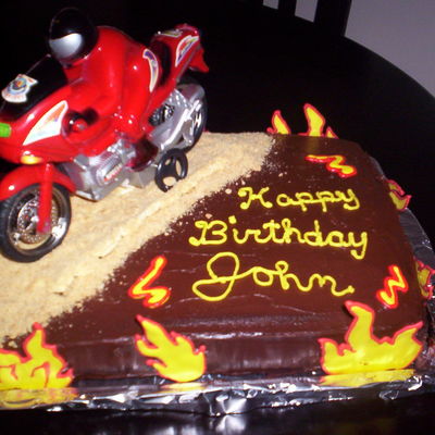 Motor Cycle Cake For 10 Year Old Boy