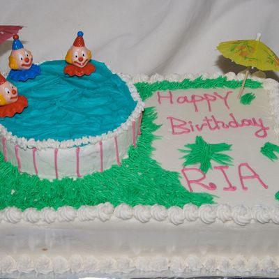 Pool Party Cake