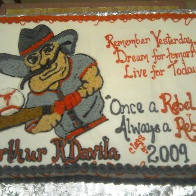 Travis Rebel Graduation Cake