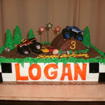 Monster Truck Cake