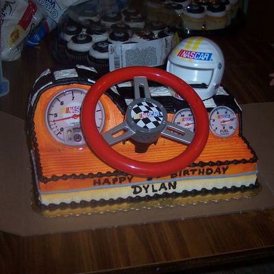 Nascar Steering Wheel Cake