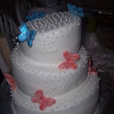 Butterfly Theme Bridal Shower Cake Or Birthday