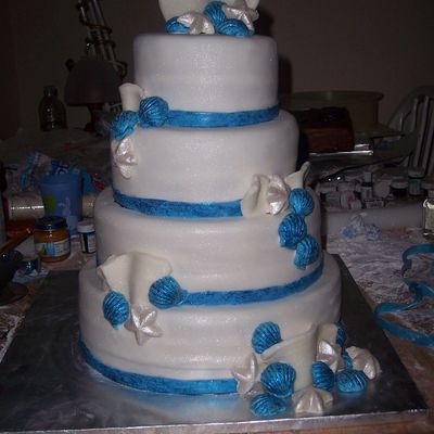 Blue Seaside Wedding