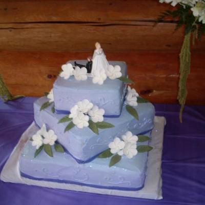Purple Plumeria Cake