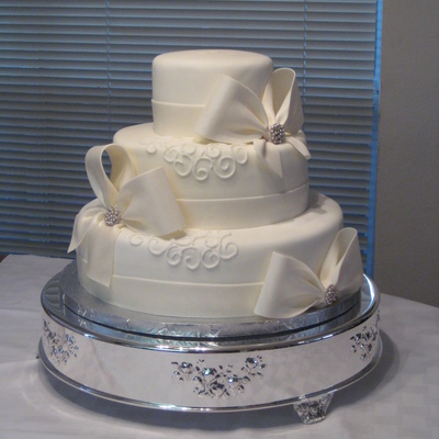 Bow Wedding Cake