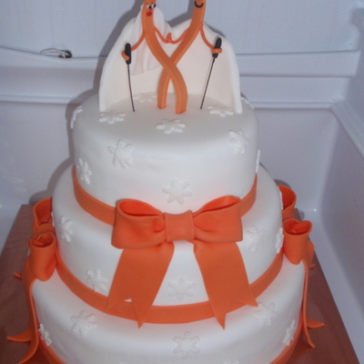 Ski Wedding Cake