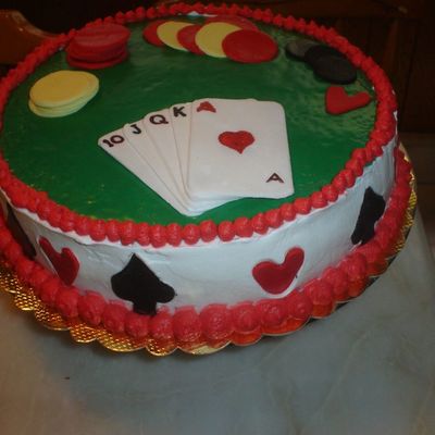 Poker Birthday Cake