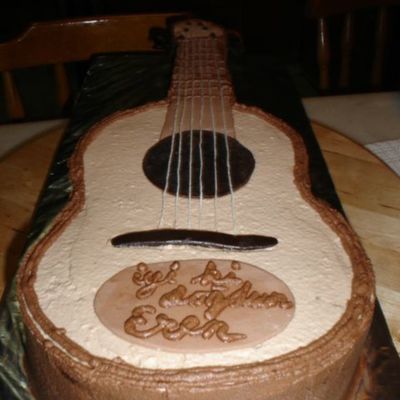Guitar Birthday Cake