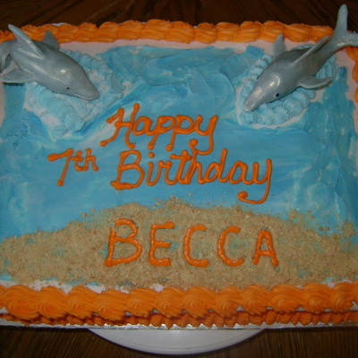 Dolphin Birthday Cake
