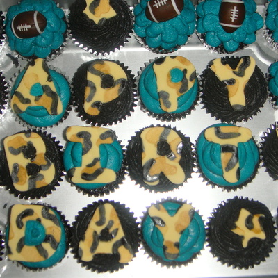 Jaguars Birthday Cupcakes