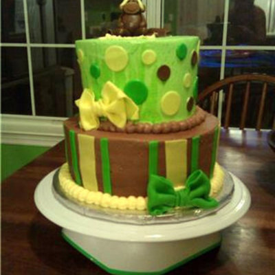 Monkey Baby Shower Cake