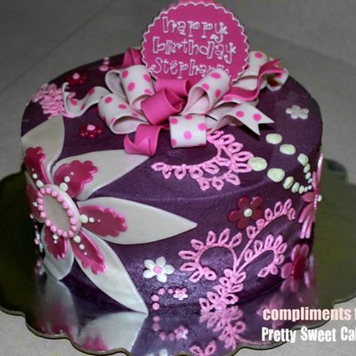 Purple Birthday Cake