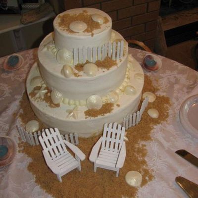 Beach Wedding Cake